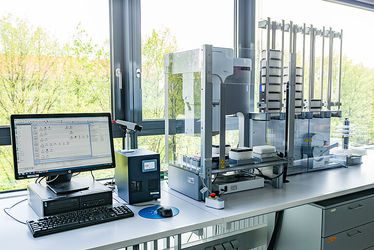 The automation of laboratory procedures to generate DNA libraries and isolate DNA by hybridization capture enabled the processing of multiple sediment samples in parallel