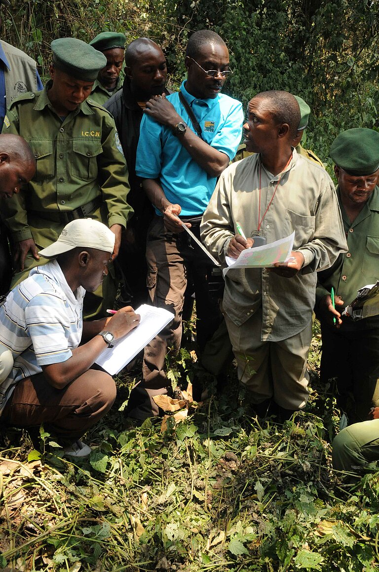 2._Deo_training_census_trainees_at_gorilla_nest-APlumptre_01.jpg  